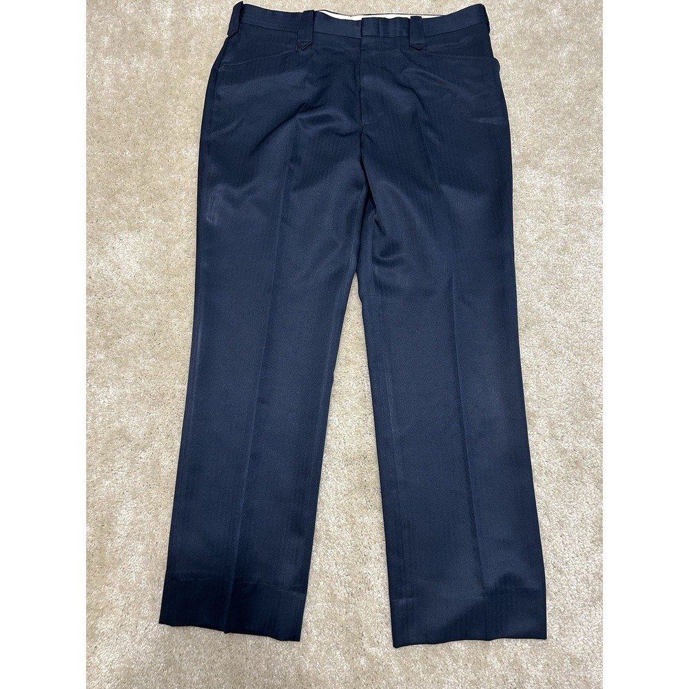 Vintage Taos Country Dress Pants Mens 36 Blue Western Collection Straight Leg